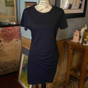 Blue raunch side dress